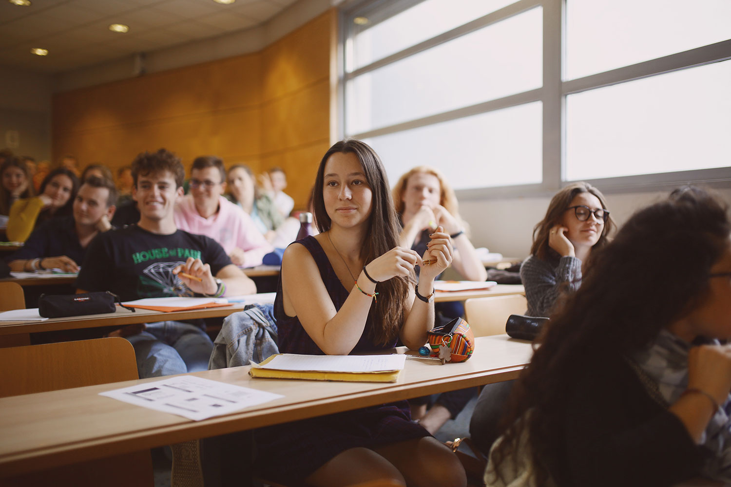 Etudiants en amphi