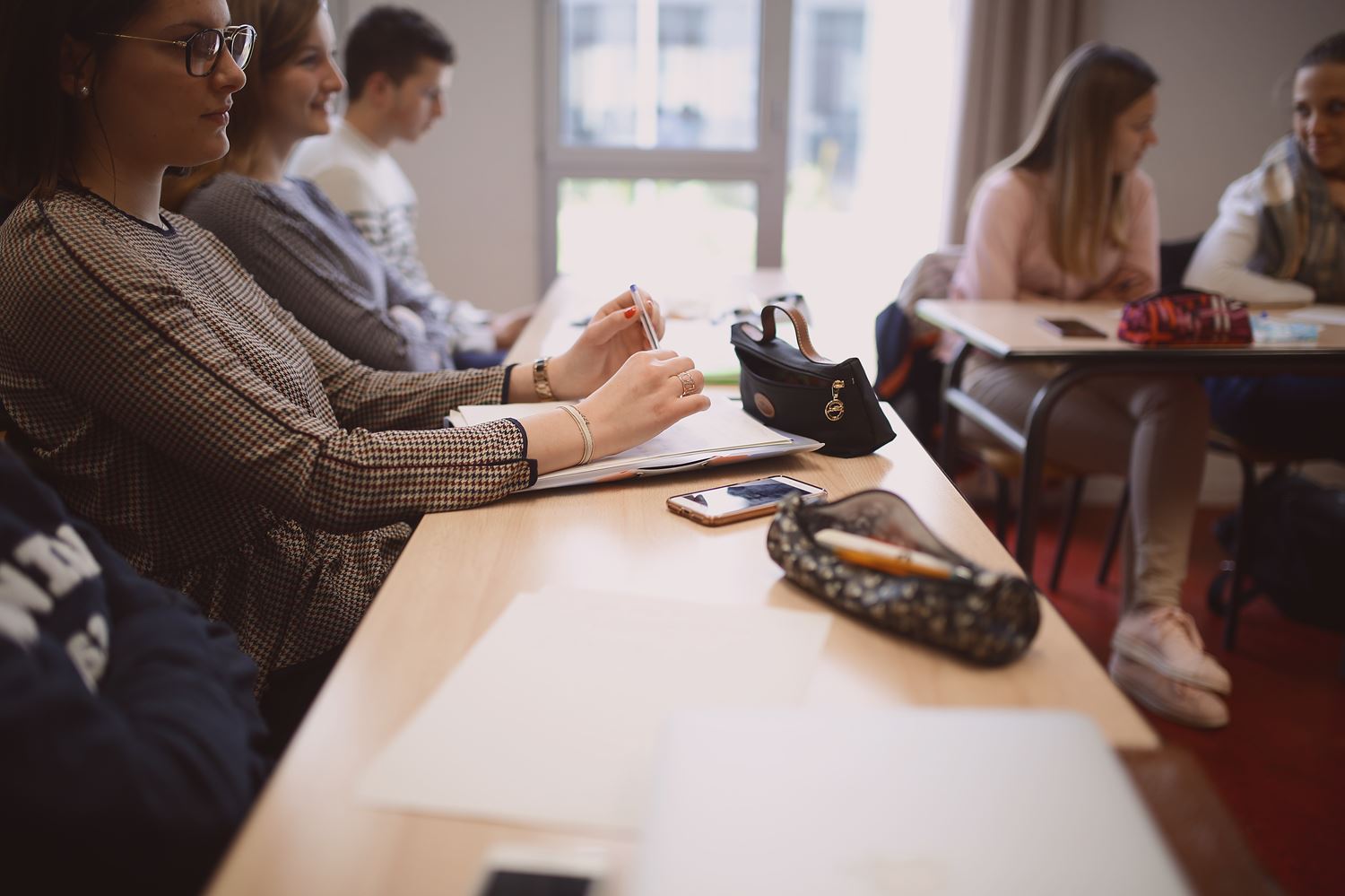 étudiants en cours