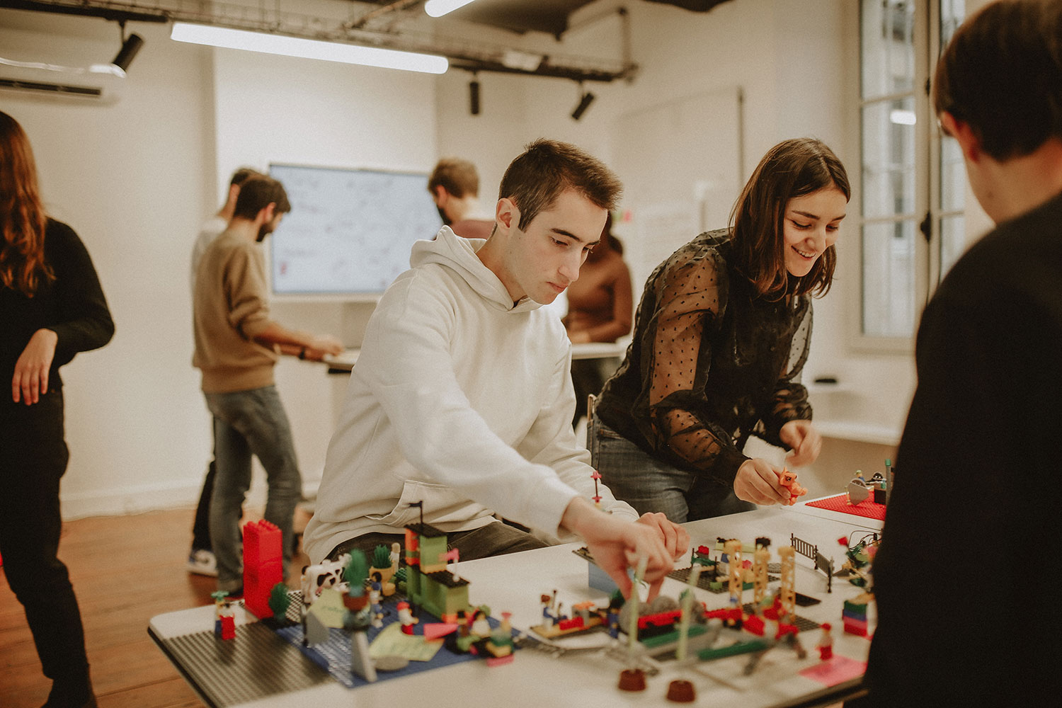 étudiants en projet