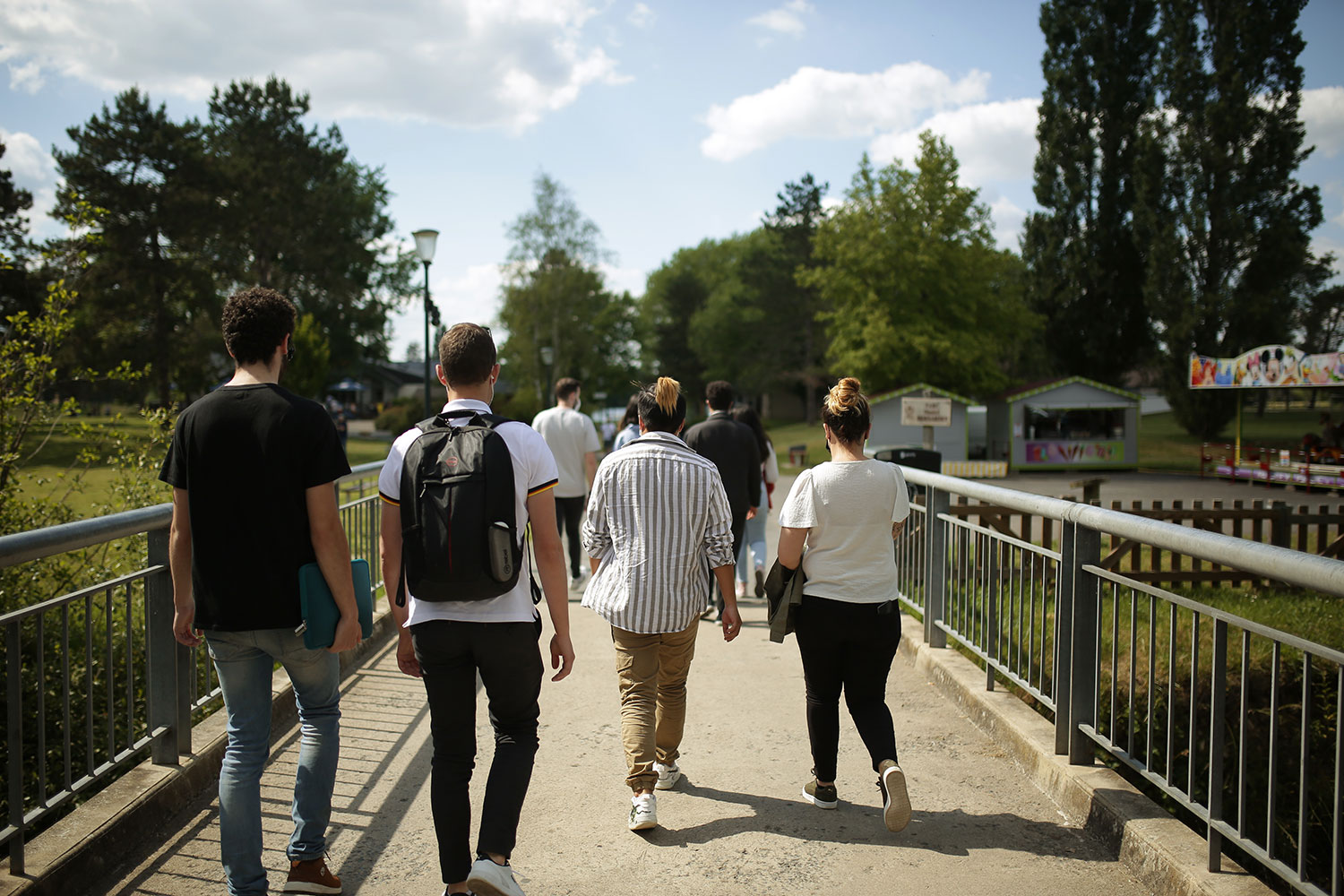 étudiants en balade