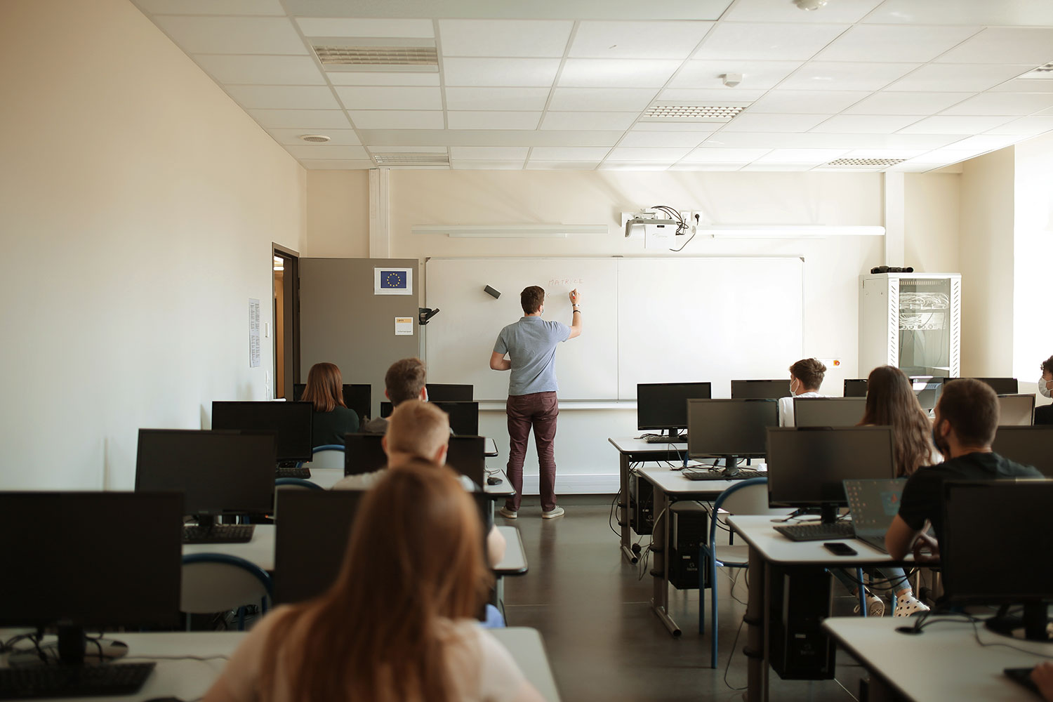 étudiants en cours