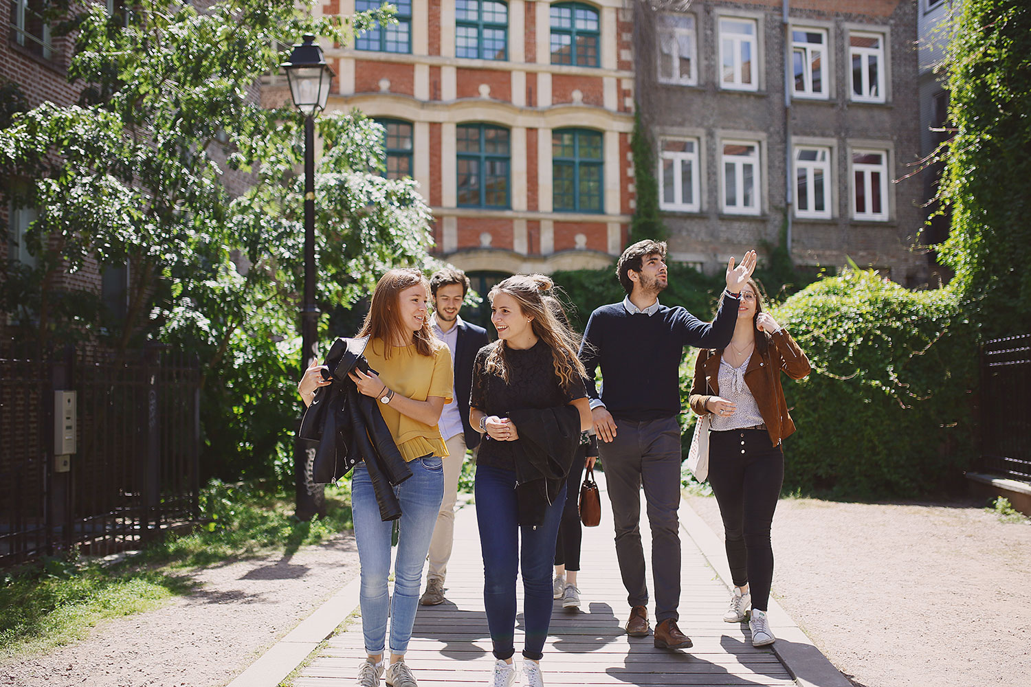 étudiants en balade