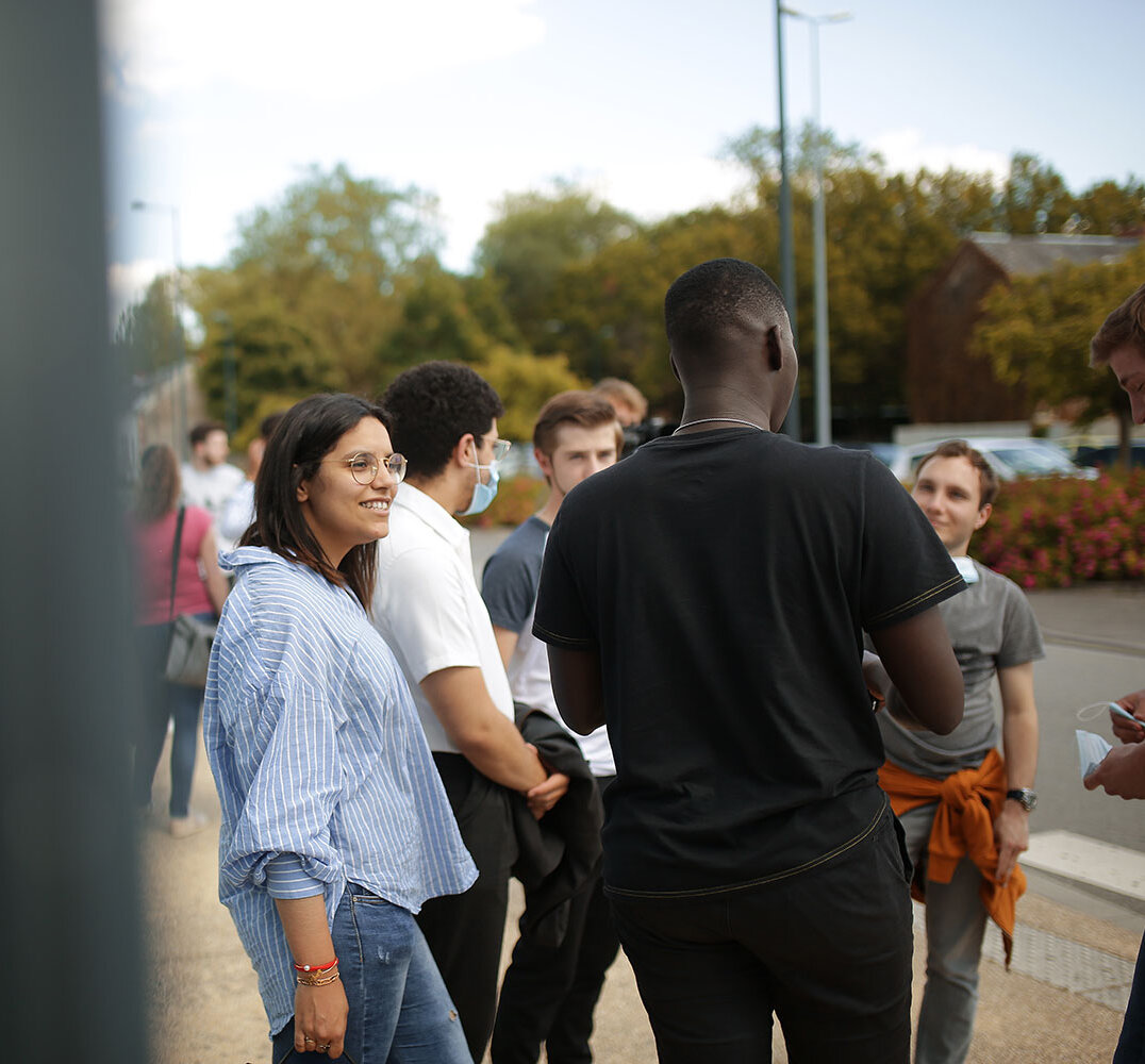 groupe d'étudiants internationaux