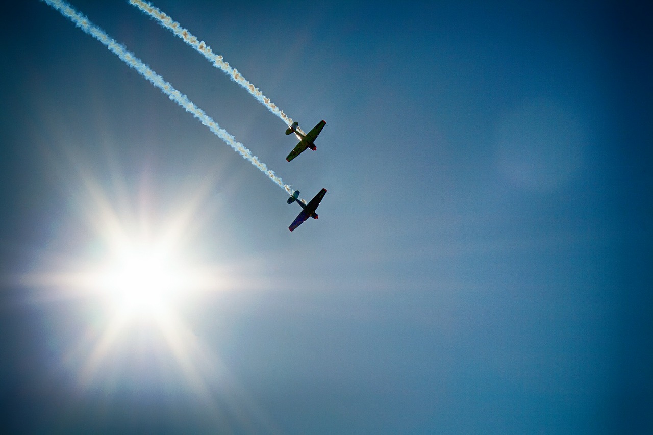 avion dans le ciel