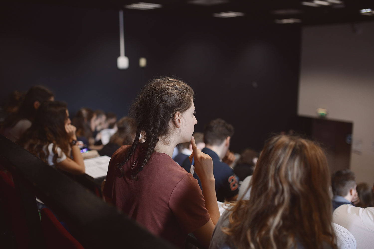 students in class