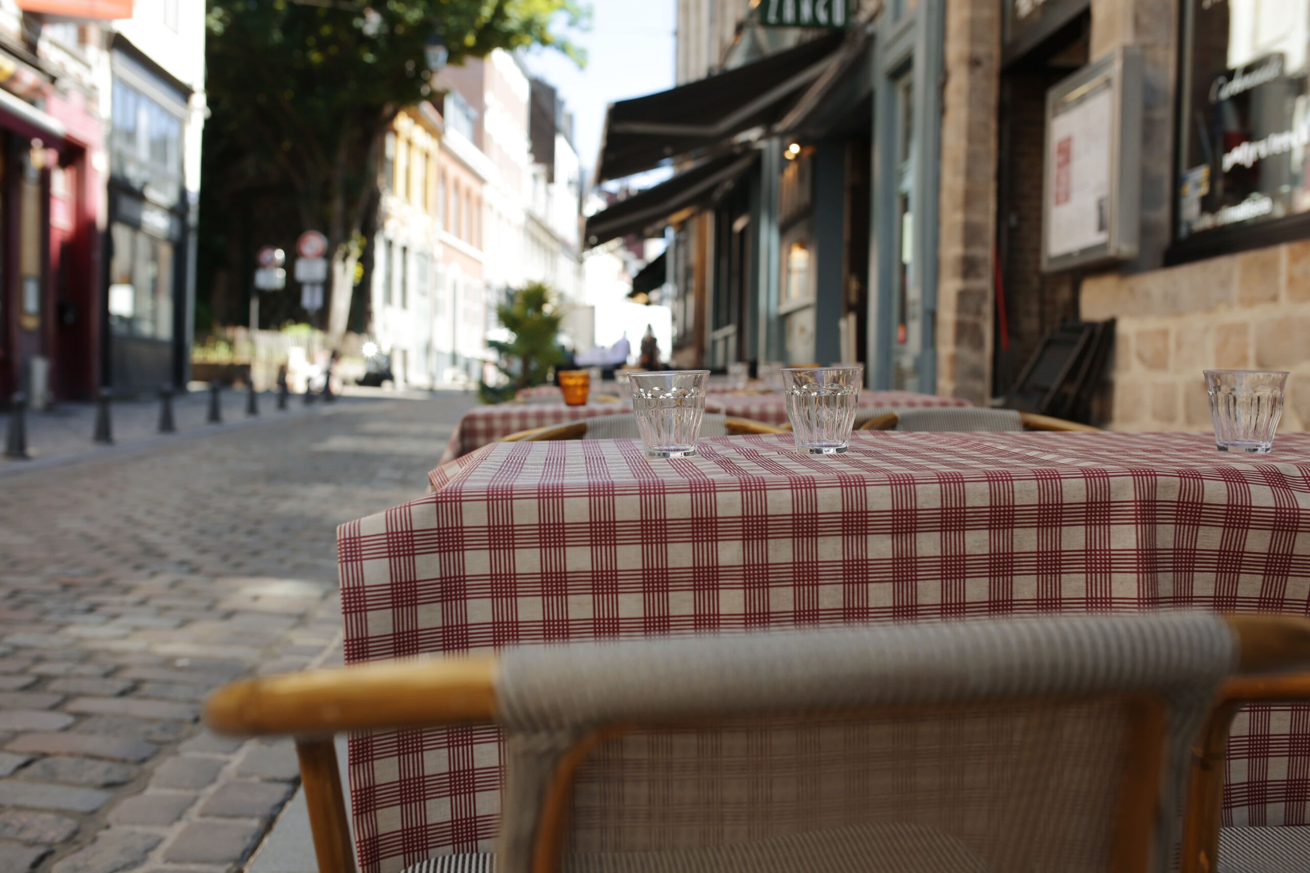 Table en terrasse