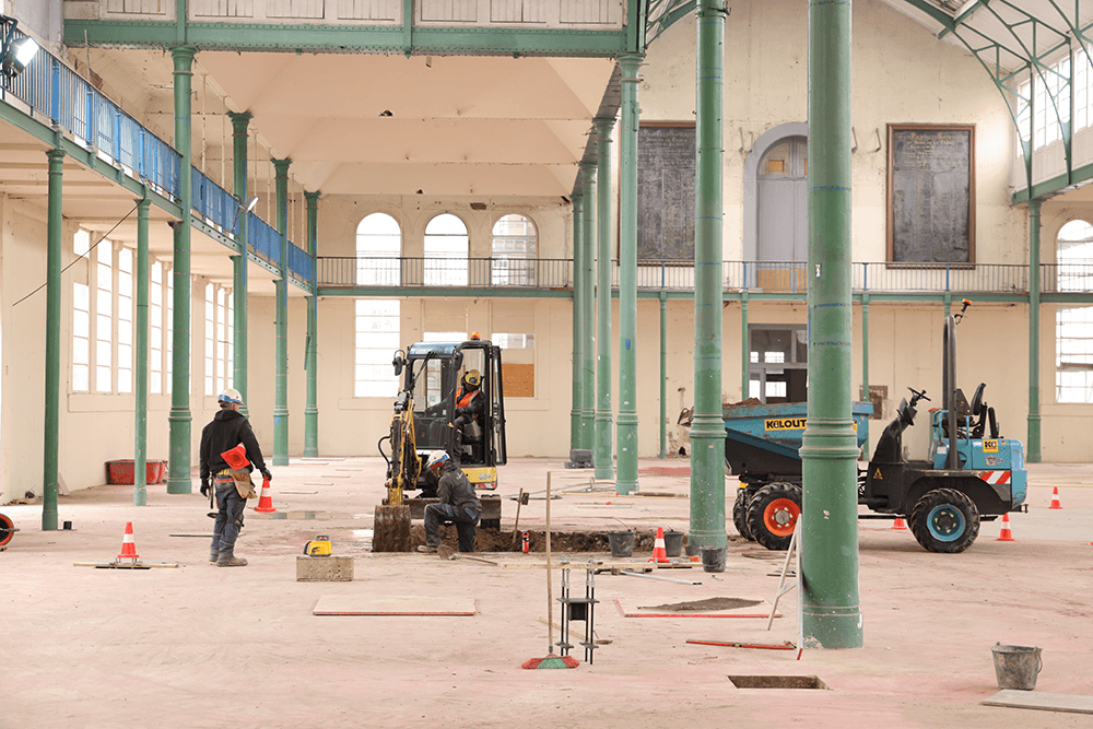 Chantier intérieur du Palais Rameau