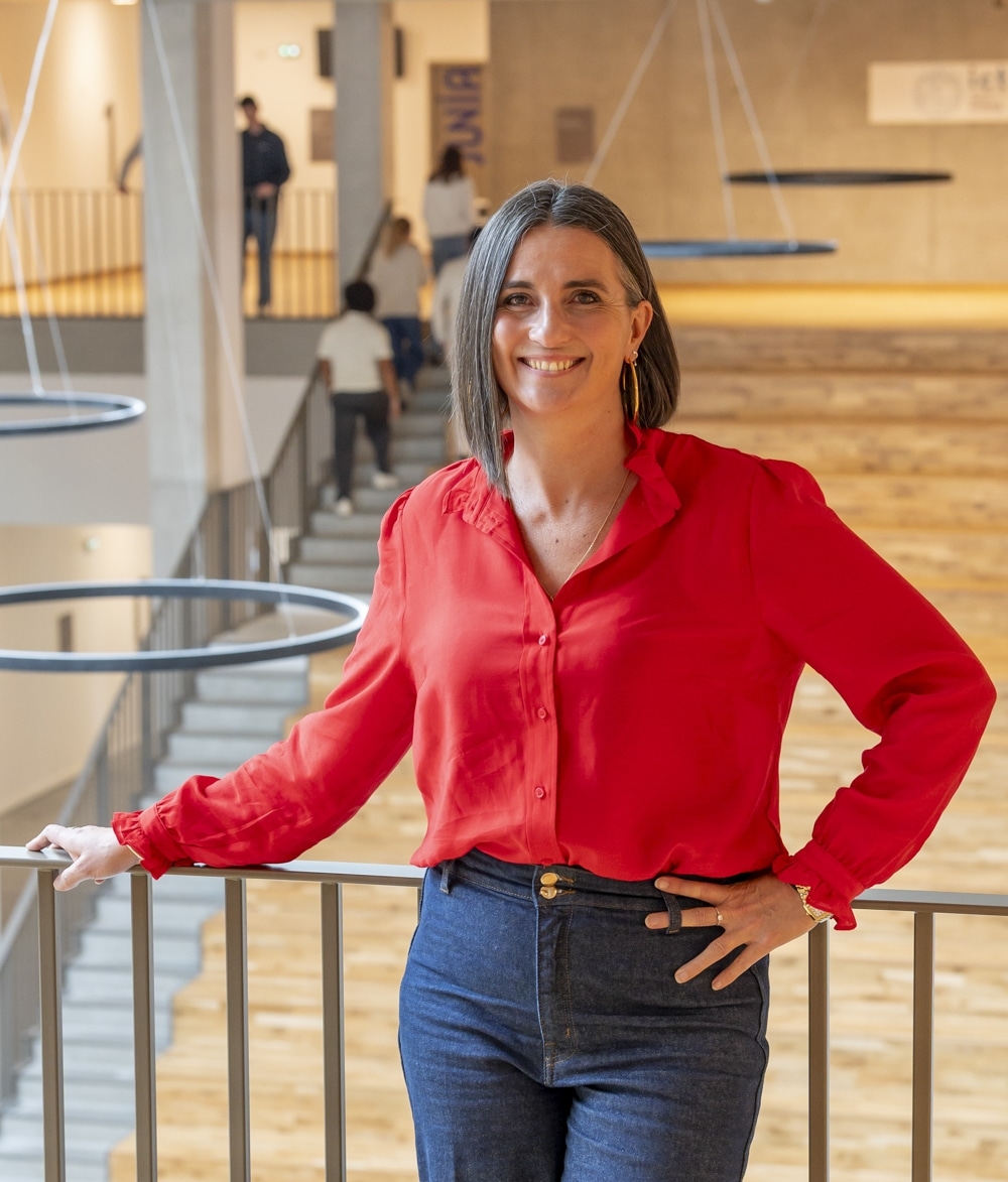 Photo portrait de Chrystelle Gaujard, directrice du campus de Bordeaux
