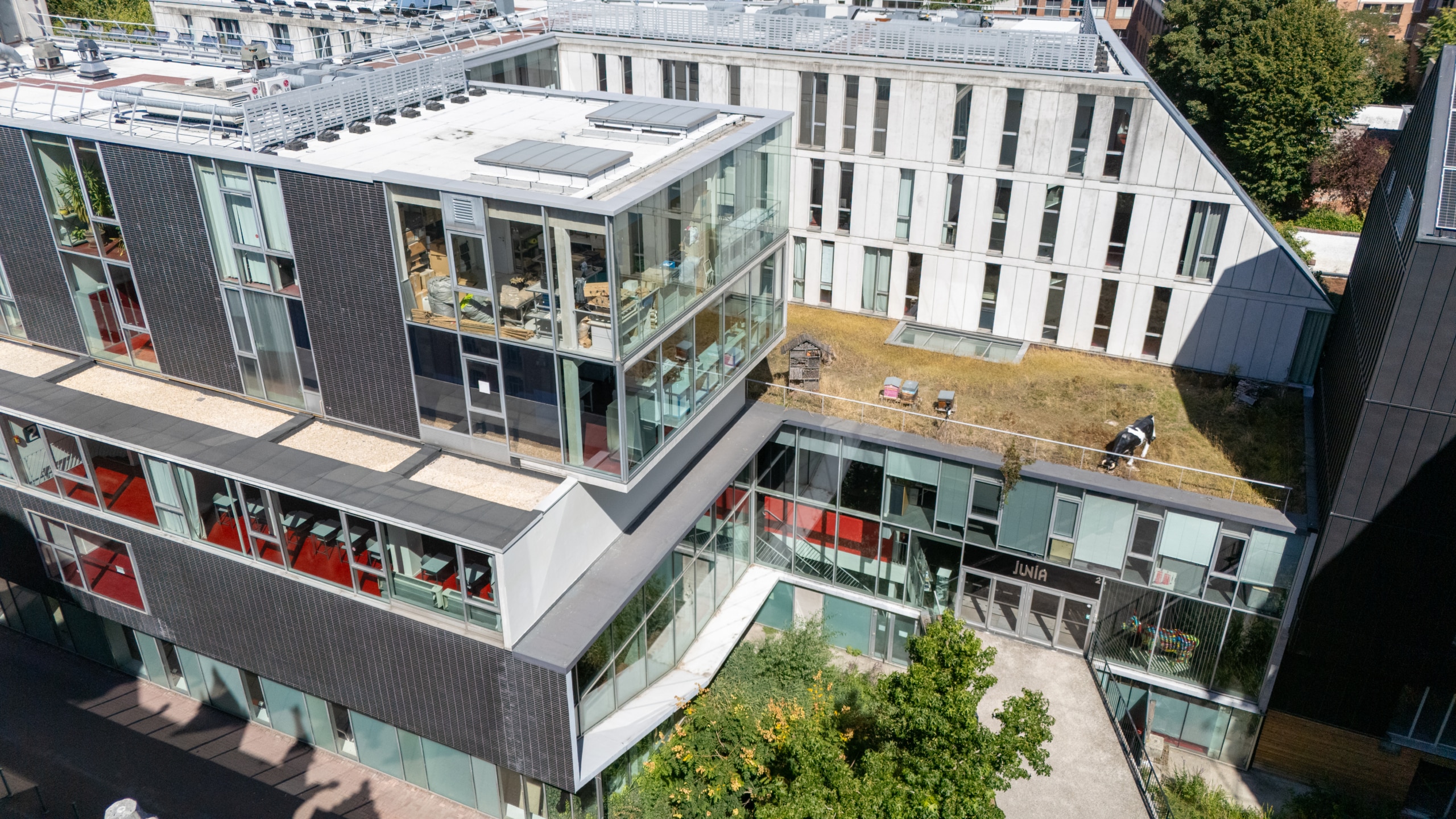 Le bâtiment ALG vu d'en haut
