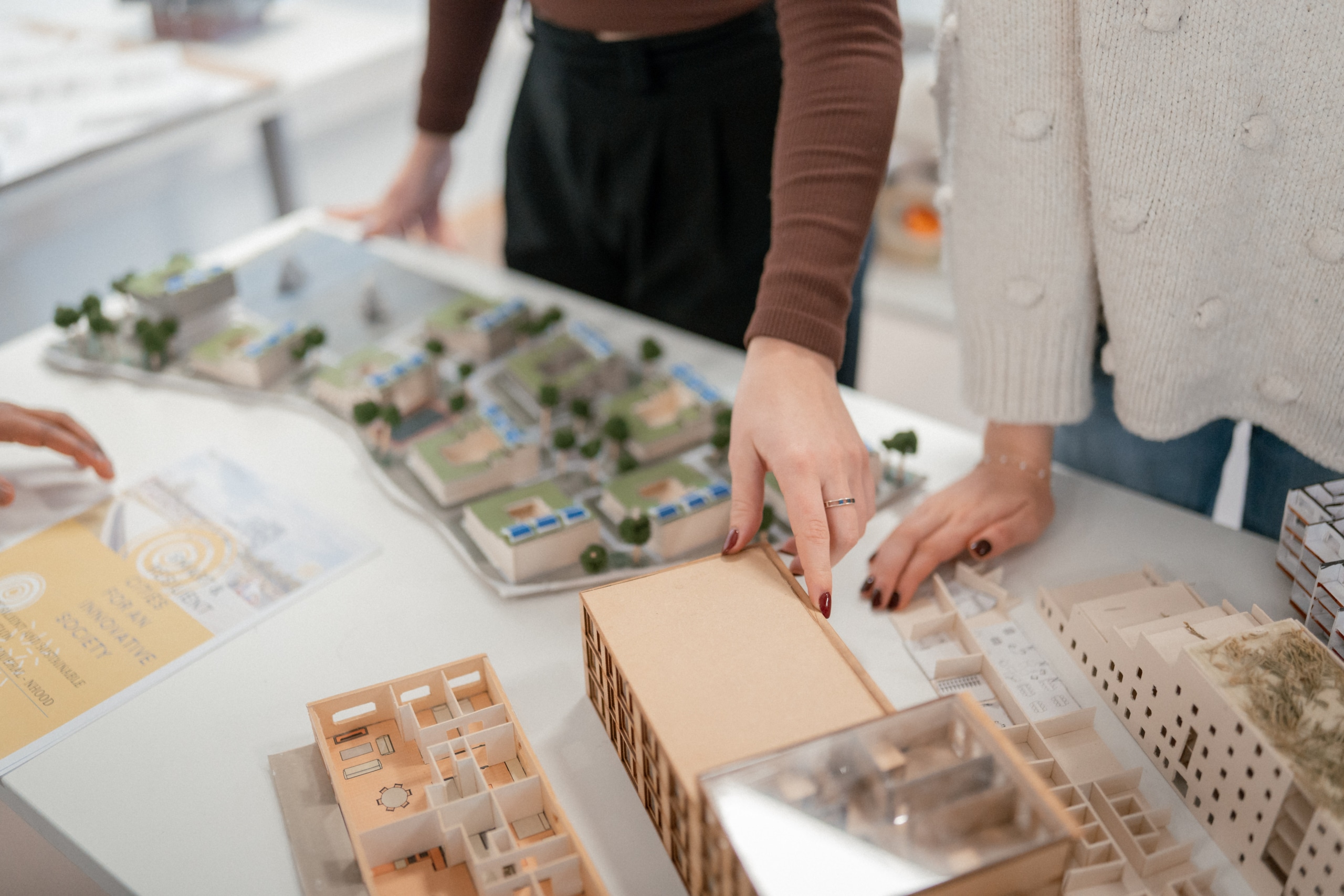 Des maquettes réalisées par des étudiants