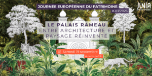 Affiche de la journée européenne du patrimoine 2026 par JUNIA